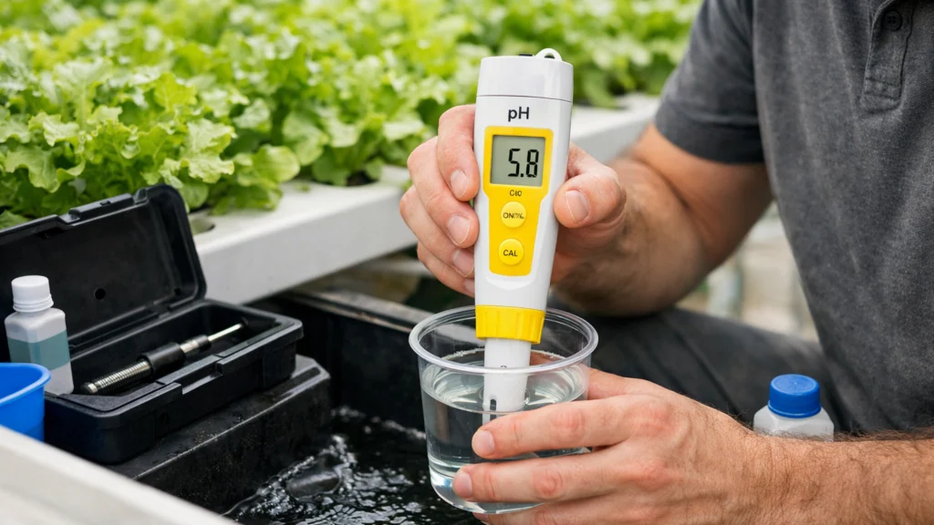 Mjerenje pH vrijednosti u hidroponskom sustavu radi izbjegavanja grešaka