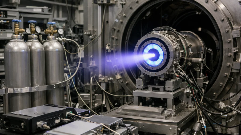 Laboratorijski test ionskog motora s ksenonom