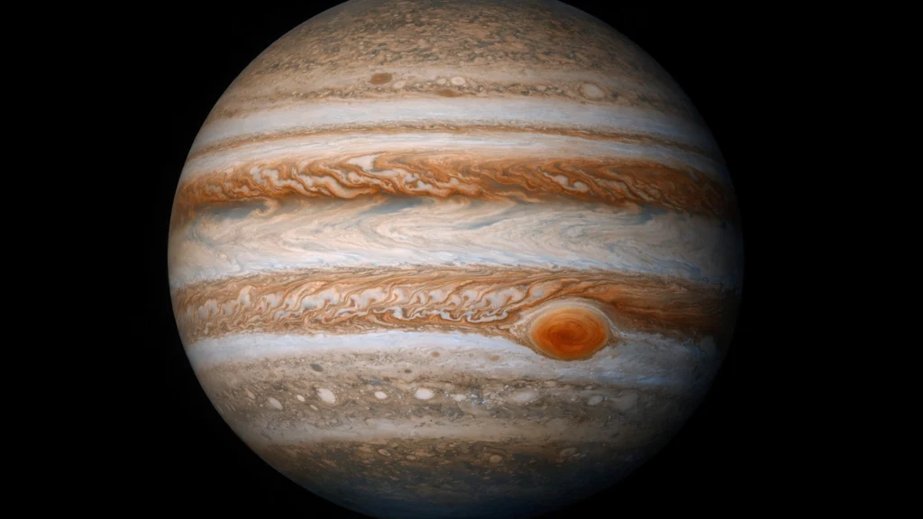 Slojevi oblaka u Jupiterovoj atmosferi različitih boja i gustoća