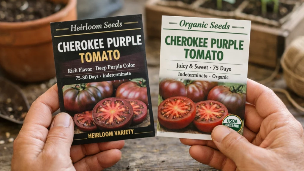 Usporedba vrste i sorte na pakiranjima sjemena