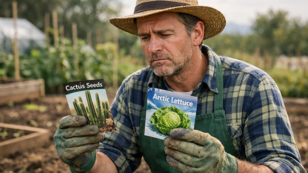 Pogrešan odabir sjemena u odnosu na klimu i tlo