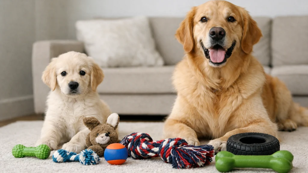 Igračke za štence i odrasle pse prilagođene dobi i veličini