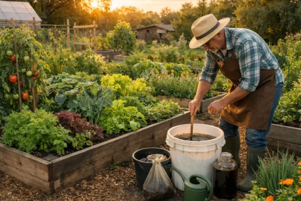 Tekući kompostni čaj u vrtu – prirodna priprema za zdrav rast biljaka
