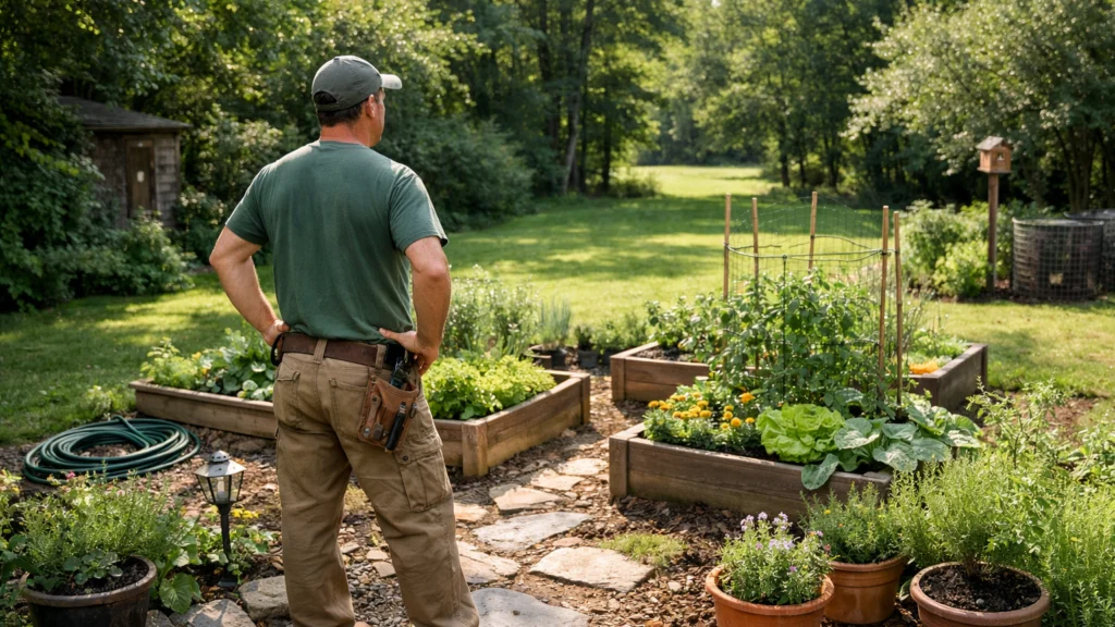 Promatranje dvorišta prije odabira mjesta za vrt