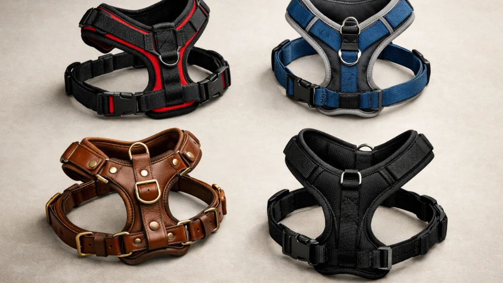 Različite vrste ormi za pse, uključujući Y i H modele