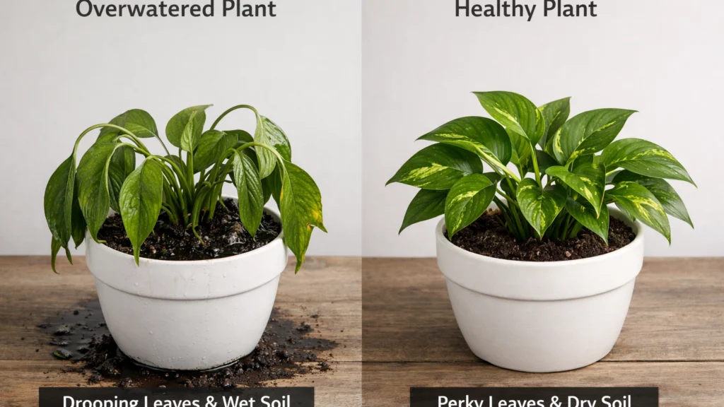 Pretjerano zalijevanje biljke i znakovi lošeg zdravlja