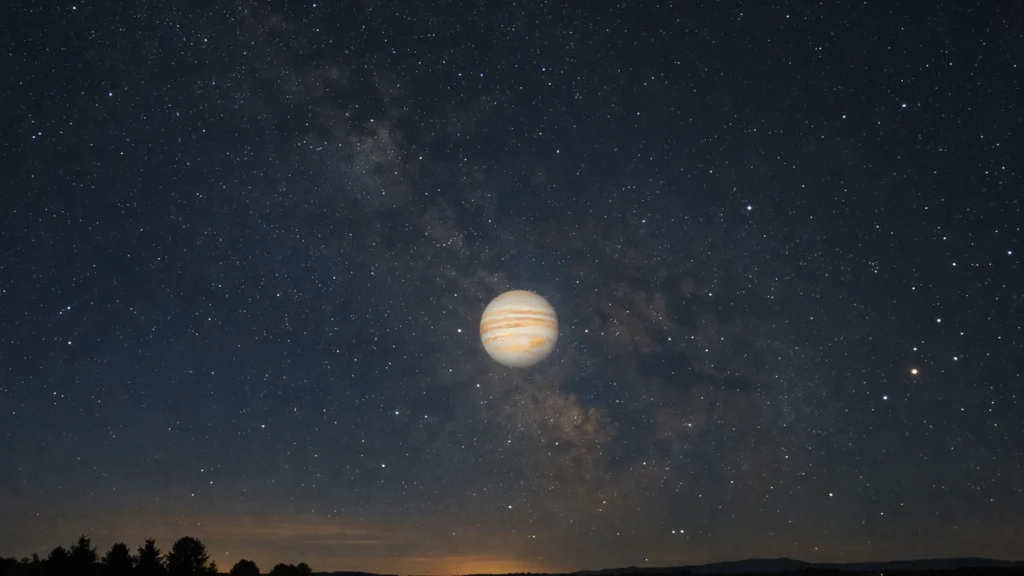 Jupiter kao najsjajniji planet vidljiv golim okom