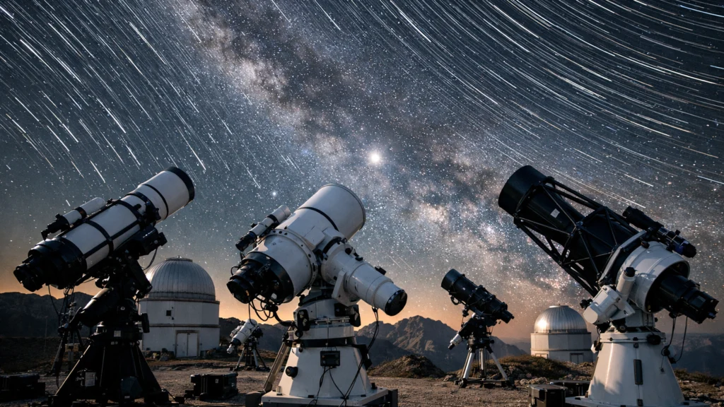 Više teleskopa postavljenih za istodobno promatranje istog nebeskog objekta