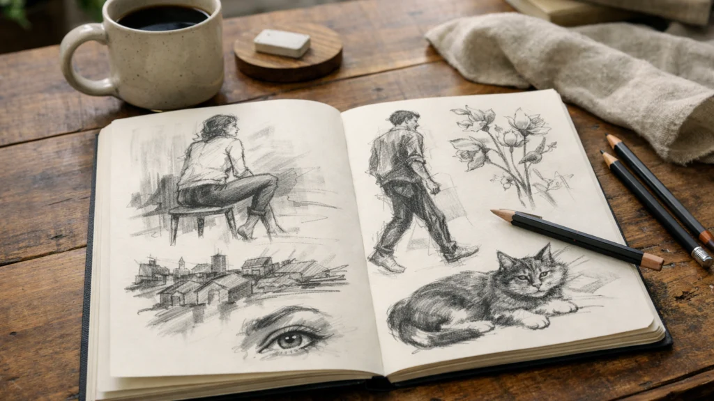 Vođenje skicirke kao svakodnevna praksa crtanja