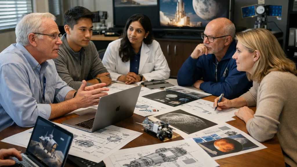 Znanstvenici i inženjeri raspravljaju o ciljevima svemirske misije