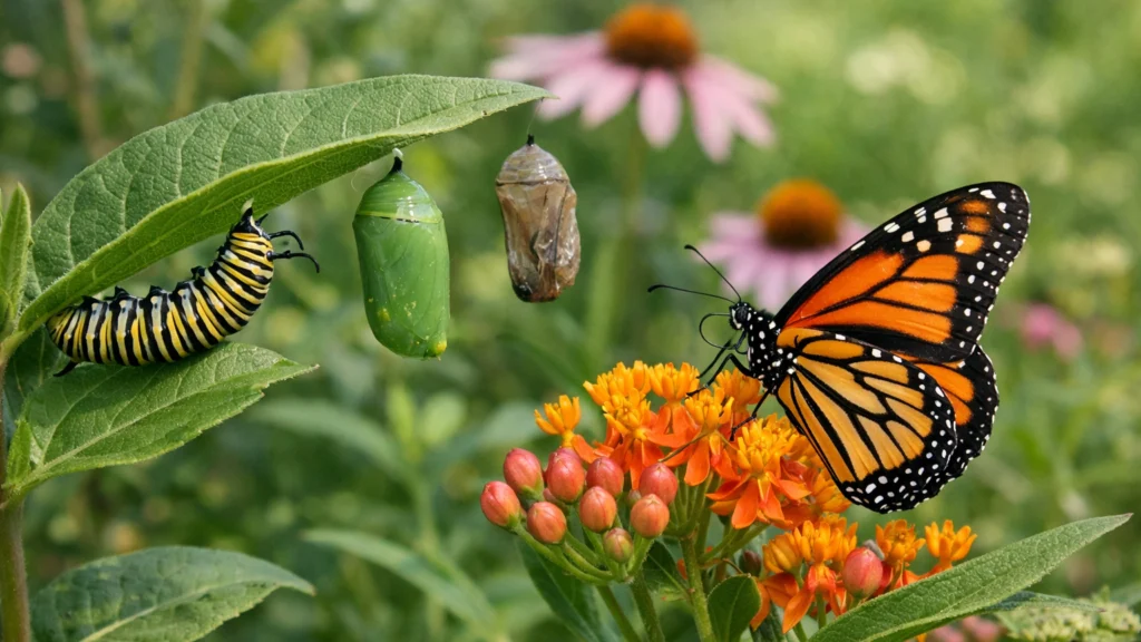 Životni ciklus leptira u vrtu s autohtonim biljkama