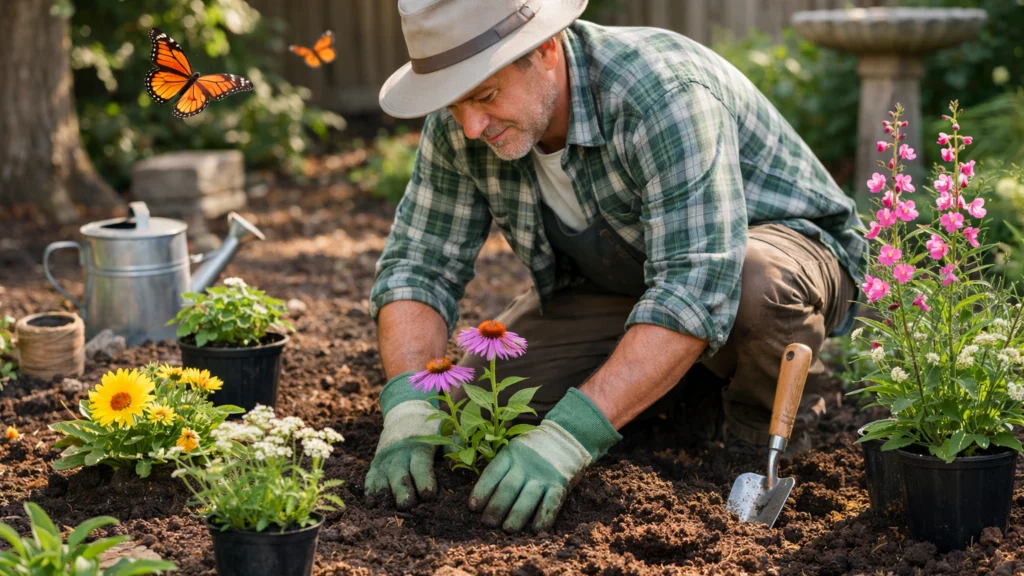 Sadnja autohtonih biljaka za vrt prilagođen leptirima