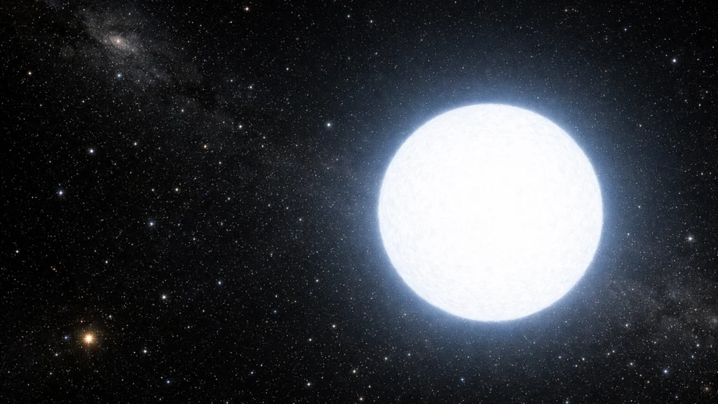 Izuzetno gusta jezgra zvijezde poznata kao bijeli patuljak