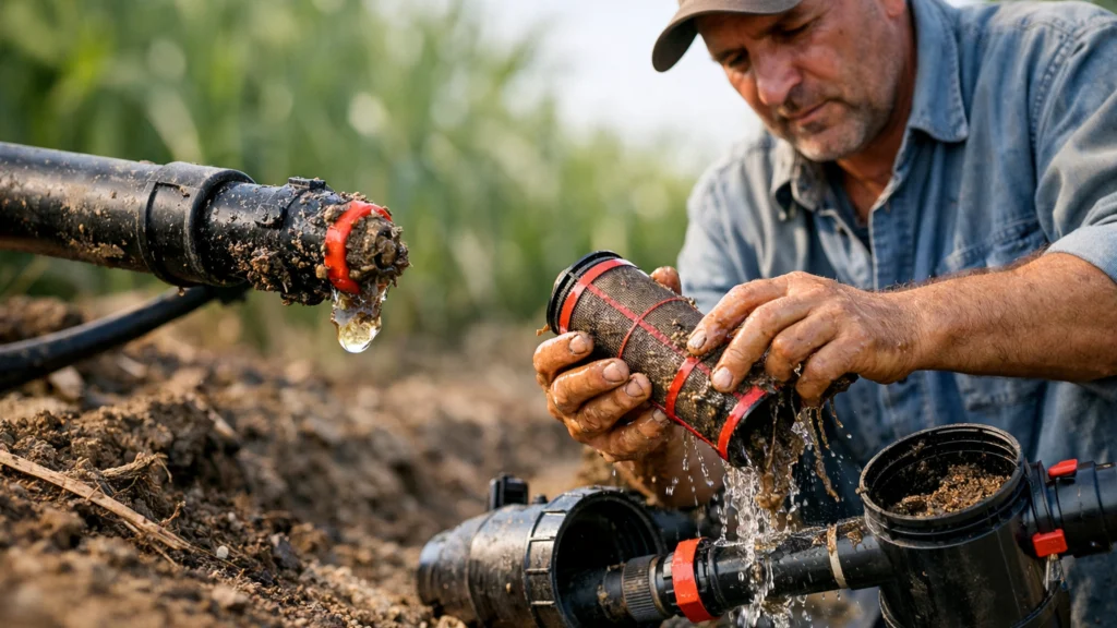 Čišćenje filtera i začepljenih kapaljki u sustavu navodnjavanja
