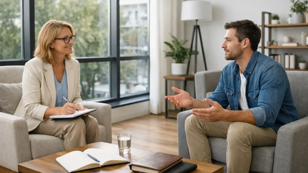 Kognitivno bihevioralna terapija u praksi – razgovor terapeuta i klijenta u sigurnom okruženju