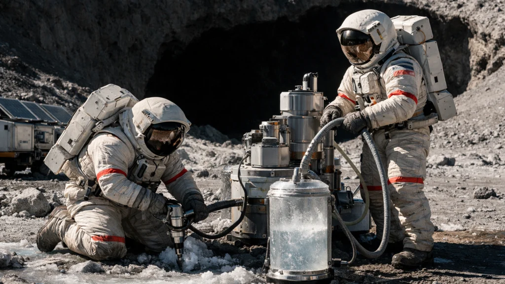 Iskorištavanje vode na Mjesecu za kisik i gorivo