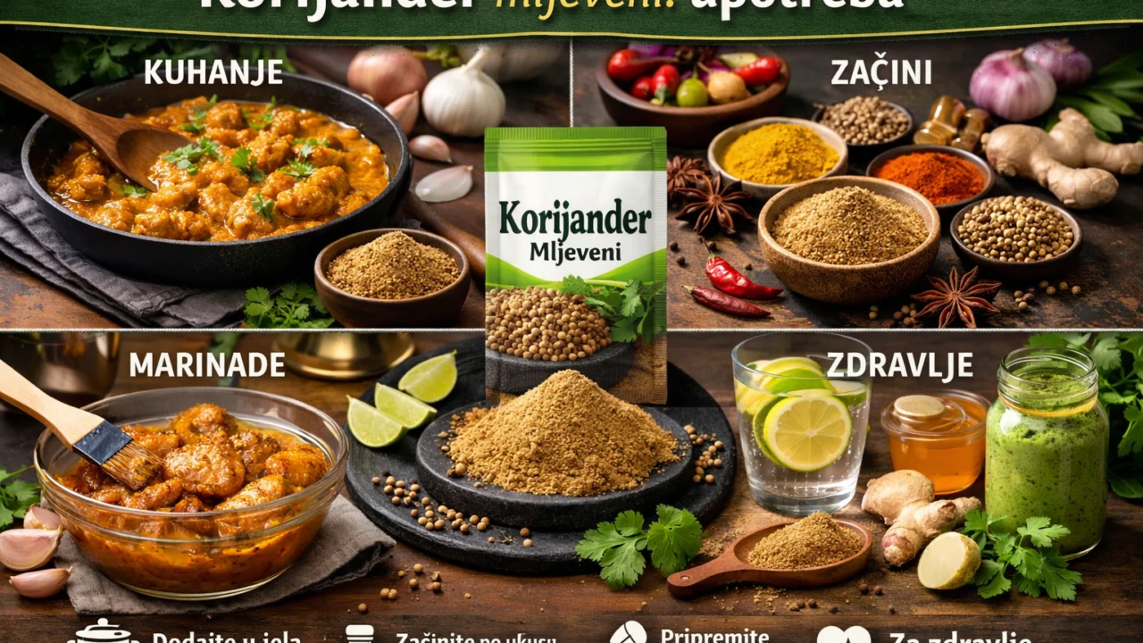 Ilustrativna fotografija za članak o korijander mljeveni: upotreba, čuvanje i priprema