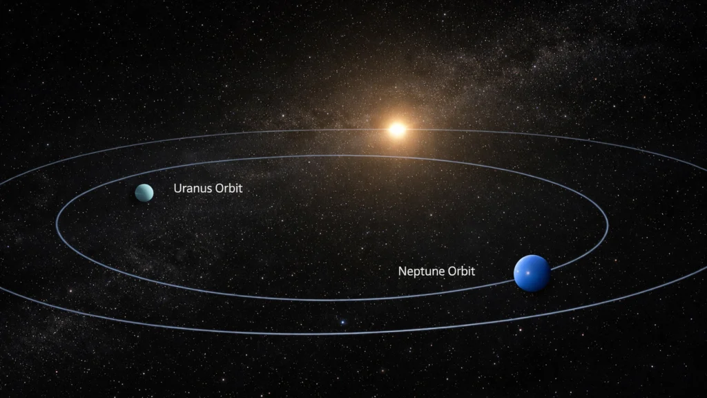 Položaj Urana i Neptuna u vanjskom dijelu Sunčeva sustava