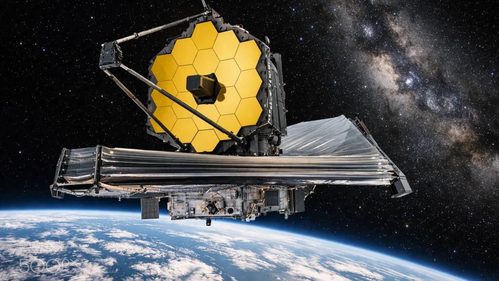 Svemirski teleskop James Webb u orbiti tijekom promatranja svemira