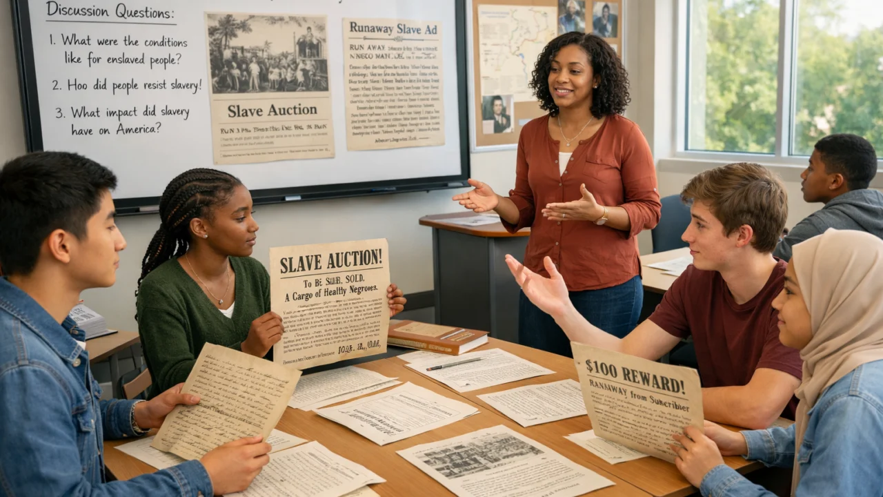 Edukacija mladih o povijesti ropstva u učionici, naglasak na razumijevanje i kritičko promišljanje prošlosti