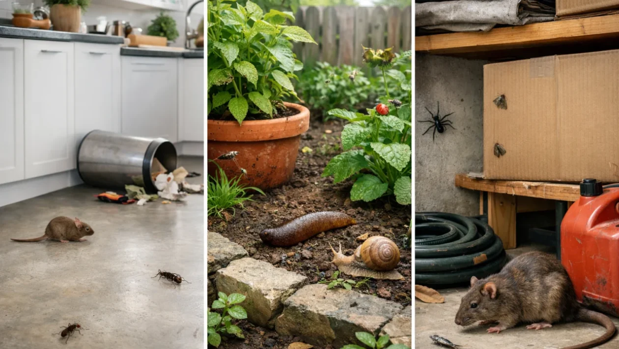 Najčešći štetnici u kućanstvu i vrtu prikazani u realnom okruženju