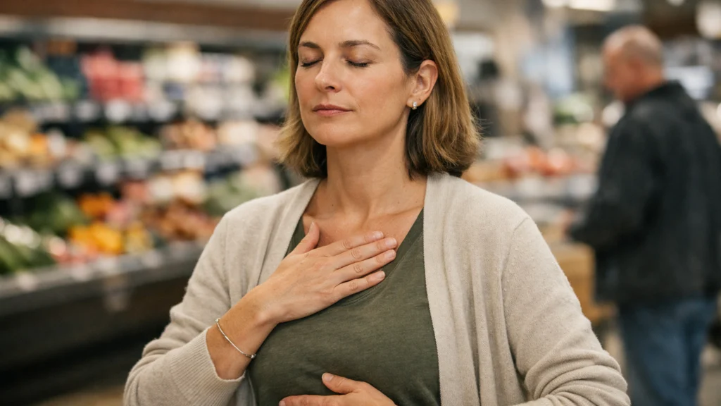 Primjena sporog disanja za smirivanje napadaja panike u javnosti