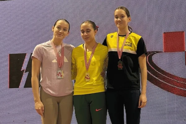 Nina Vrdoljak iz AK Fortius osvaja brončanu medalju na 60 metara na državnom prvenstvu u dvorani