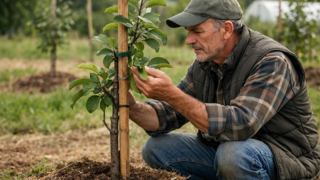 Pregled mladog stabla voćke u prvim godinama rasta