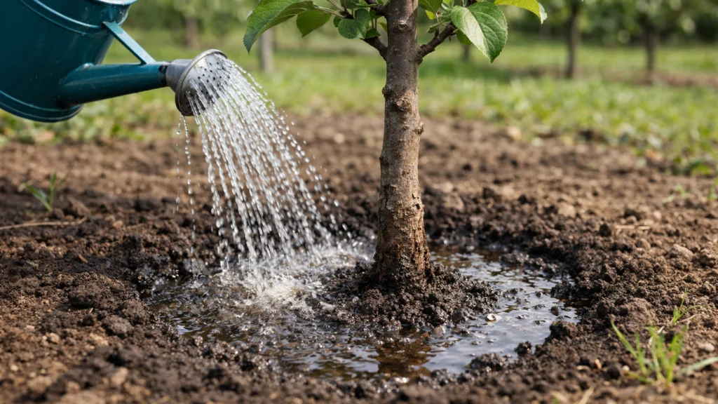 Pravilno zalijevanje mlade voćke tijekom sušnog razdoblja