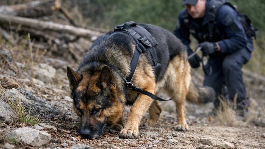 Njemački ovčar kao radni pas u policijskoj potrazi