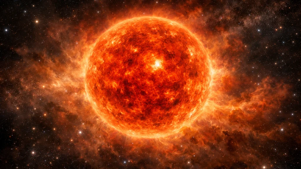 Zvijezda u fazi crvenog diva prije nastanka planetarne maglice