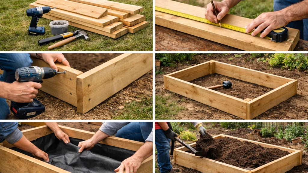 Izrada drvene podignute gredice korak po korak