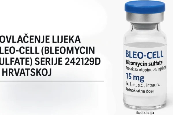 Obavijest o povlačenju lijeka Bleo-cell (bleomycin sulfate) serije 242129D u Hrvatskoj