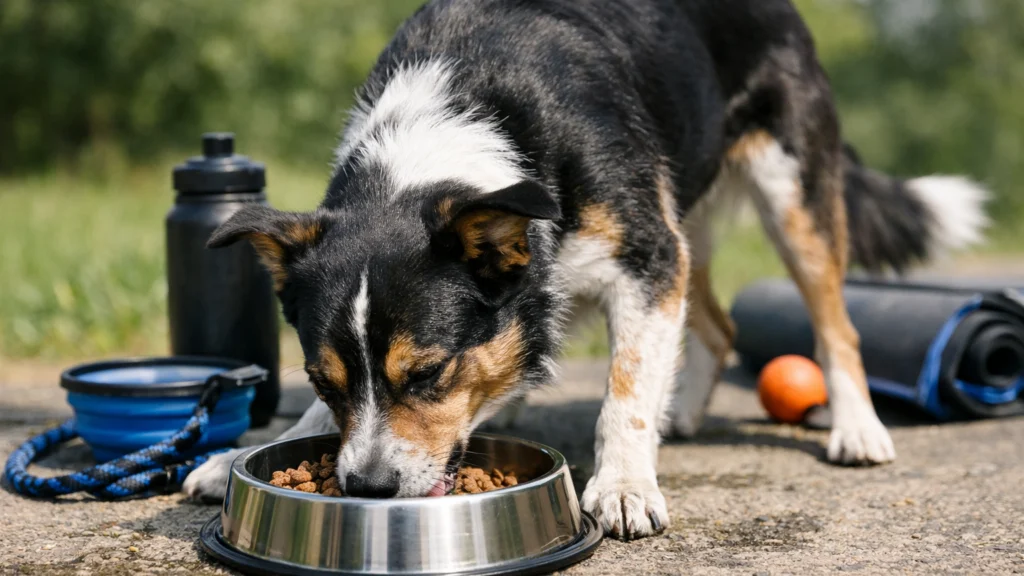 Aktivan pas jede obrok prilagođen njegovim energetskim potrebama