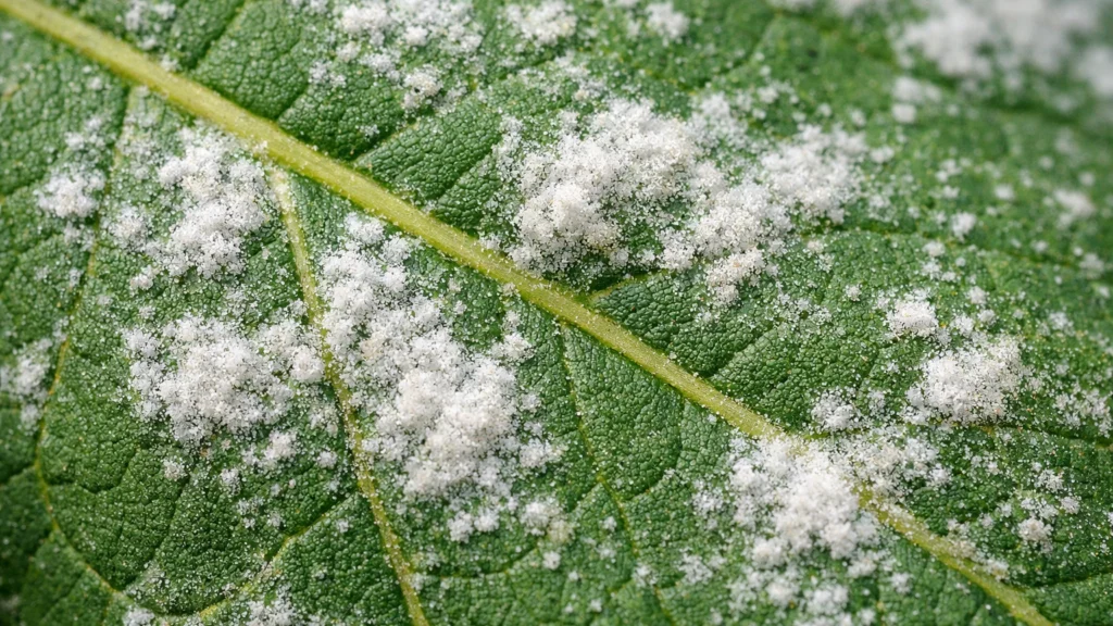 Pepelnica na listu biljke kao primjer naprednog prepoznavanja bolesti