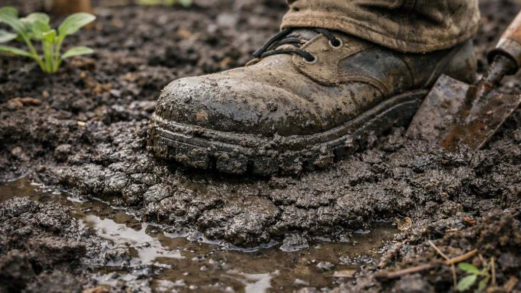 Previše mokro tlo kao česta pogreška u pripremi vrtnih gredica