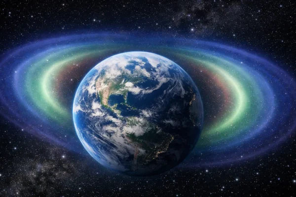 Van Allenovi pojasevi zračenja oko Zemlje viđeni iz svemira
