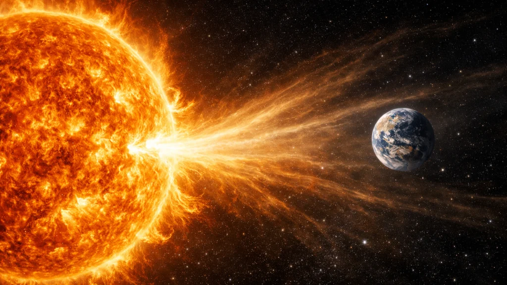 Sunčeva radijacija i tok čestica prema Zemlji