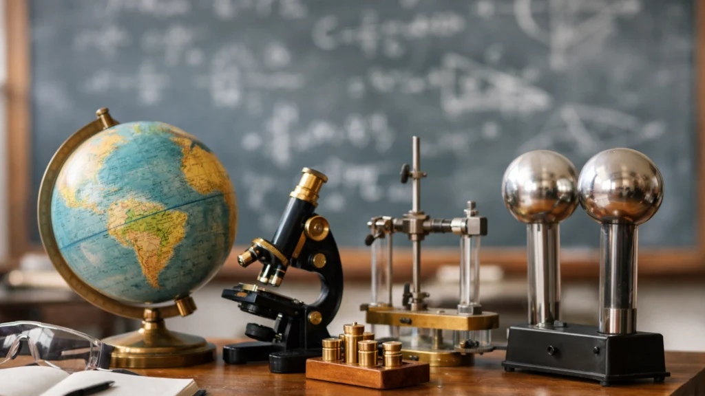 Učionica fizike koja simbolizira osnovne pojmove teorije relativnosti