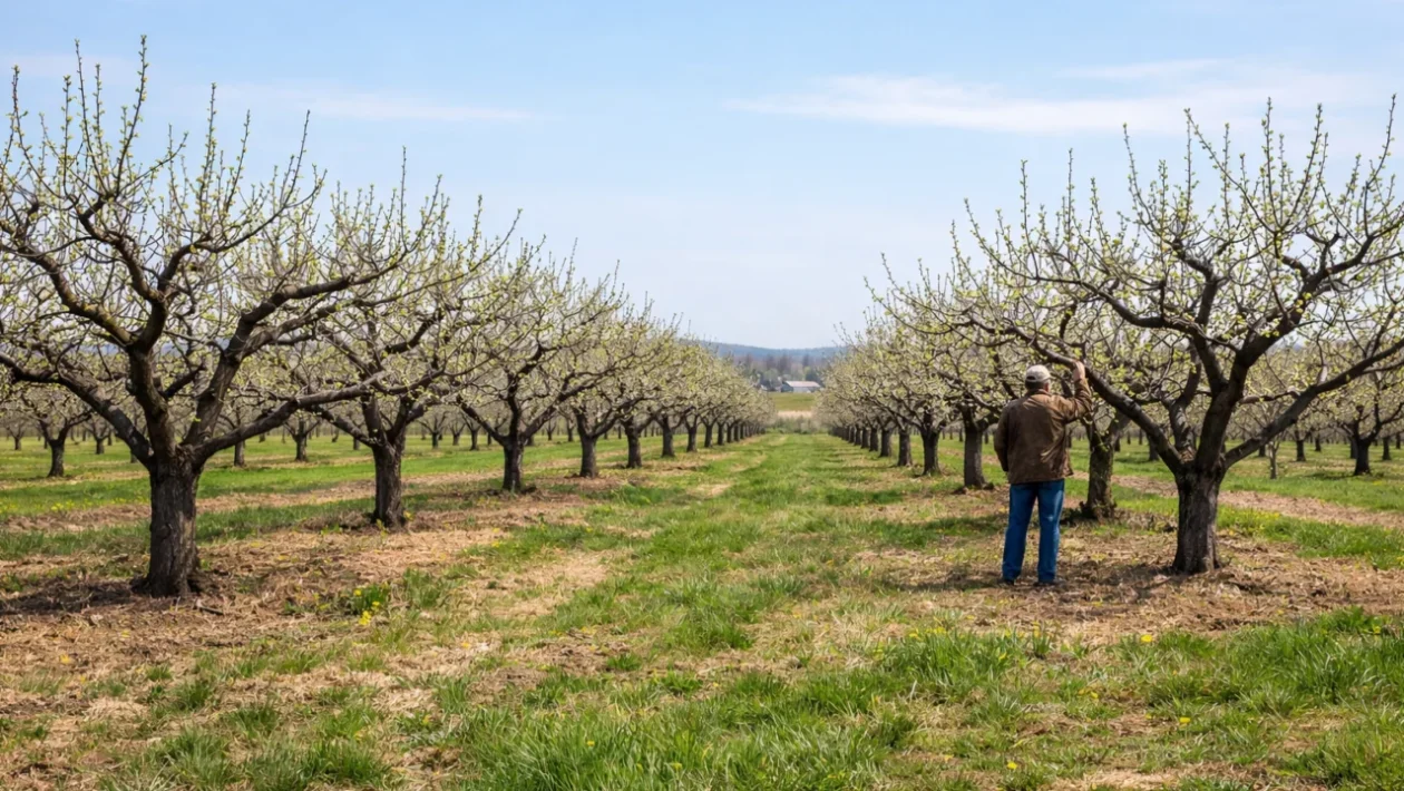 Rezidba voćaka u voćnjaku tijekom ranog proljeća za zdrav rast i obilniji urod