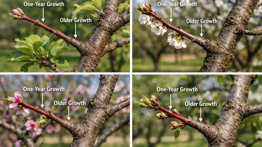 Razlika između jednogodišnjih i višegodišnjih grana kod voćaka