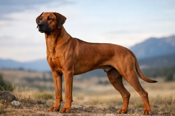 Rhodesian ridgeback snažan i uravnotežen pas u prirodnom okruženju
