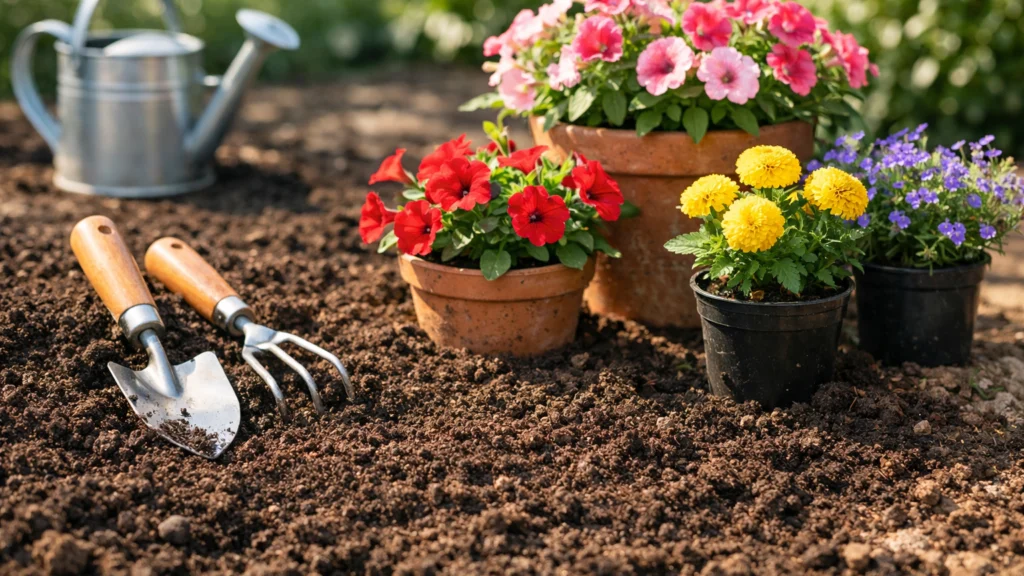 Priprema tla za sadnju jednogodišnjeg cvijeća
