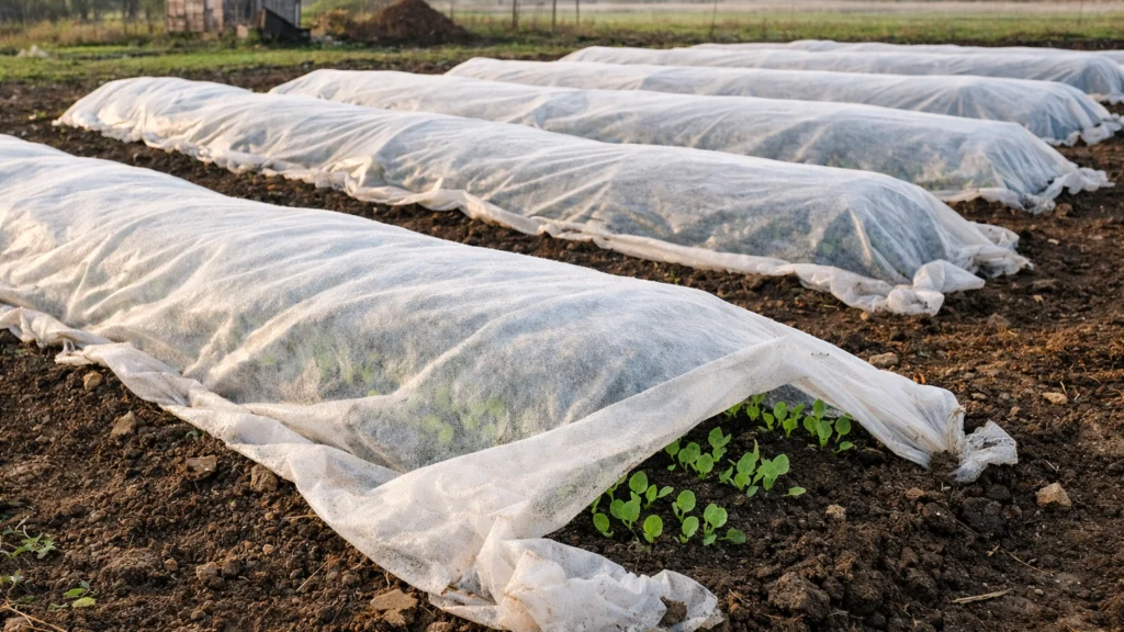 Napredne tehnike sadnje poput prekrivanja tla agrotekstilom