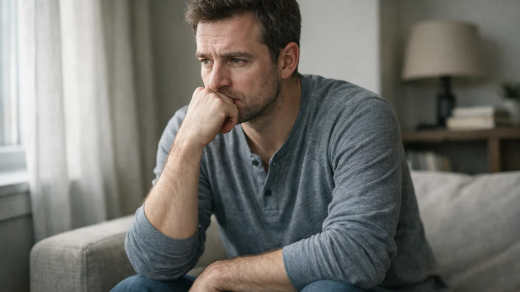 Unutarnji dijalog samokritike i samosuosjećanja u mirnom prostoru