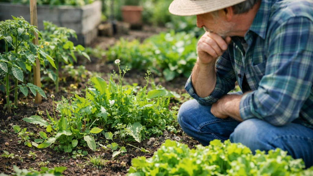 Korov u vrtu koji ugrožava rast biljaka i izgled gredica