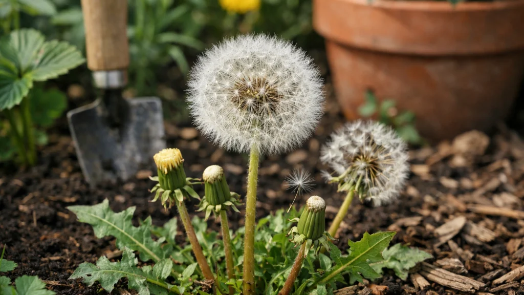 Maslačak u cvatu kao primjer česte pogreške u suzbijanju korova
