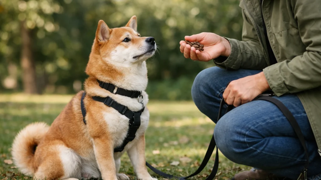 Trening Shiba inu psa uz pozitivnu motivaciju