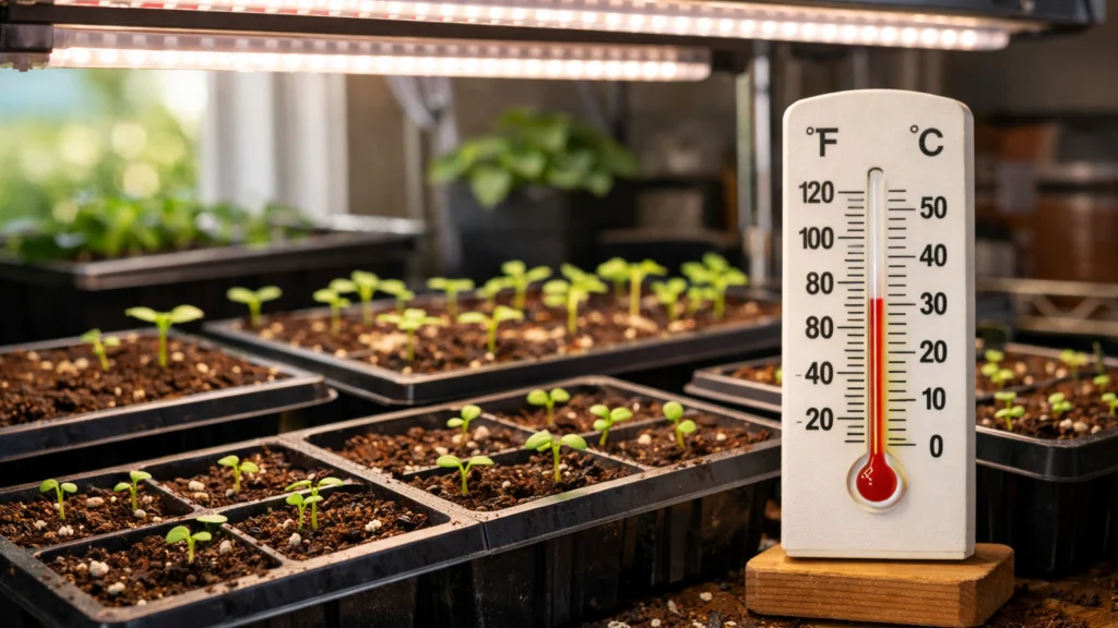 Osnovni uvjeti za sjetvu u zatvorenom: svjetlo, toplina i supstrat