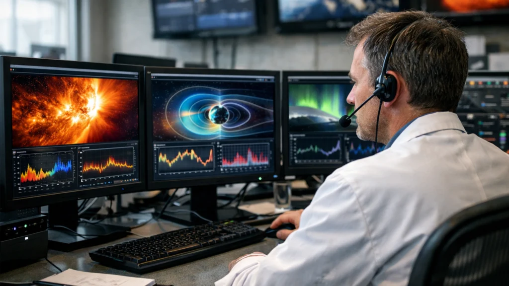 Praćenje prognoze svemirskog vremena putem pouzdanih izvora poput NOAA-e